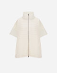 Herno RESORT PADDED WAVE SWEATSHIRT AND LIGHT STRETCH NYLON CAPE Natural JC00027DR560161100