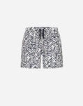 Herno RESORT NYLON SEASONAL PRINT SWIM SHORTS Teal/White CST0003UR12743P9110