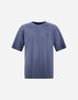Herno T-SHIRT IN MELANGEÂ COTTON JERSEY Navy Blue JG000242U521169200