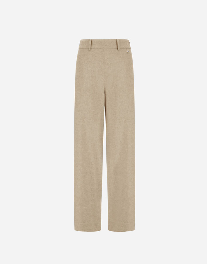 Herno RESORT MELANGE FLANNEL TROUSERS Chantilly PT00045DR126521982