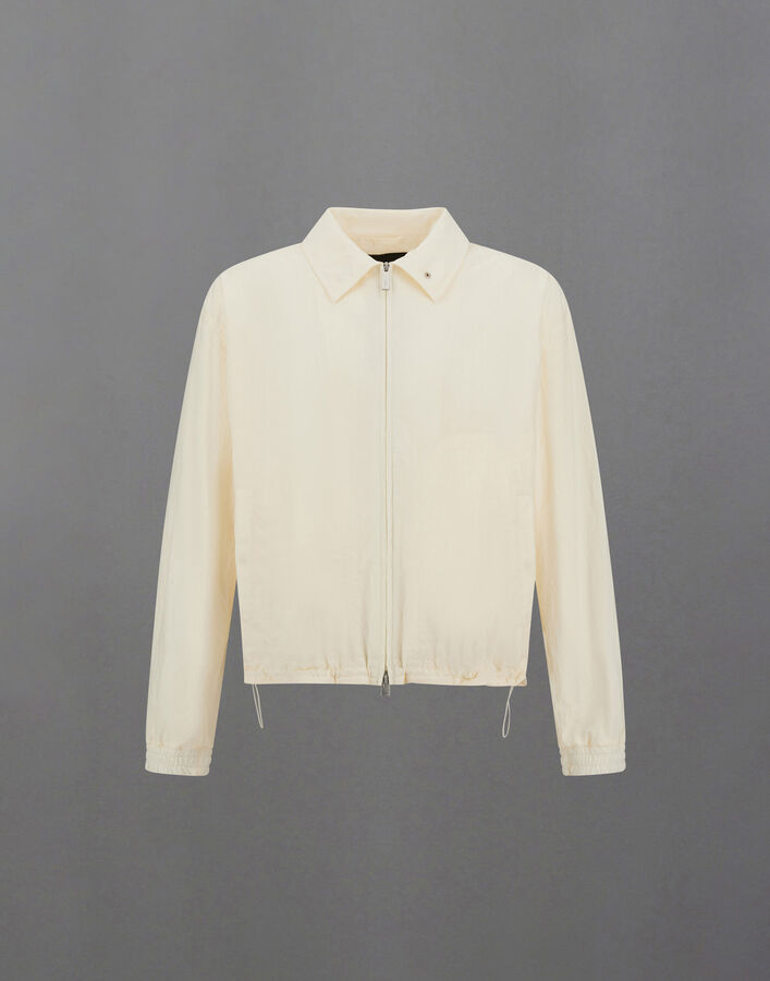 Herno LAMINAR ZIPPED SHACKET IN TECH-CRINKLE White GI00196UL128271006