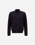 Herno ECOAGE HIGH-COLLAR BOMBER JACKET Blu Navy GI000414U12456Z9200