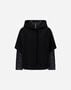 Herno RESORT CAPE IN FELTED WOOL & NYLON ULTRALIGHT Black PI00154DR333729300