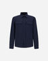 Herno RESORT SHACKET IN NEW LINEN Blue/White GI00093UR17105Z9210