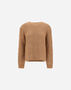 Herno SWEATER IN COBBED BLOWN ALPACA WOOL Camel MG000191D703072157