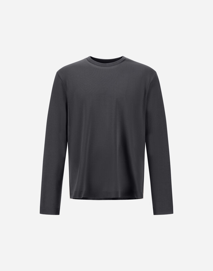 Herno JERSEY KNIT EFFECT T-SHIRT Dark Grey JG000262U520599460