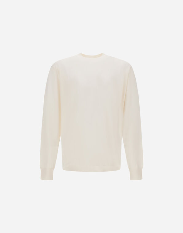 Herno SWEATER IN WOOL SILK Cream MG000201U700251010