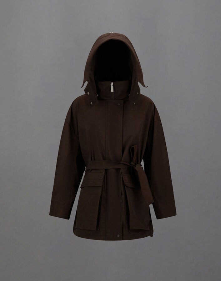LAMINAR PARKA IN TWILL 2LAYER METALLIC Herno Herno LAMINAR PARKA IN TWILL 2LAYER METALLIC Coffee GC00092DL128378930