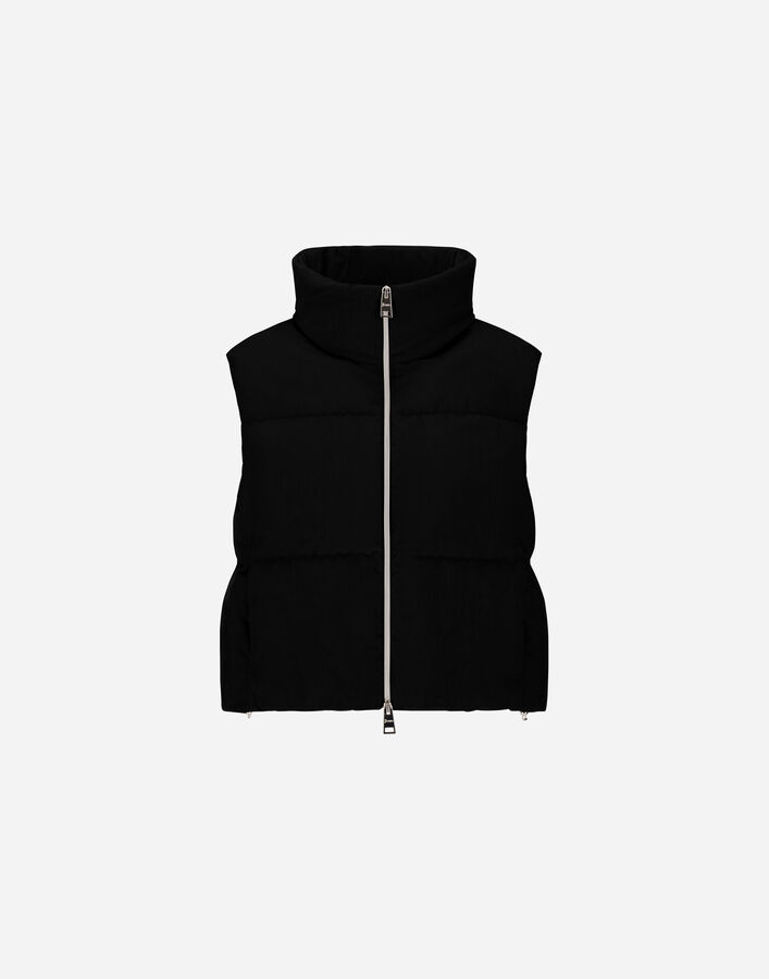 Herno RESORT VEST IN BRIGHT CORDUROY Black PI00157DR127289300