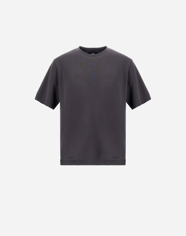 Herno JERSEY KNIT EFFECT T-SHIRT Dark Grey JG000206U520599460