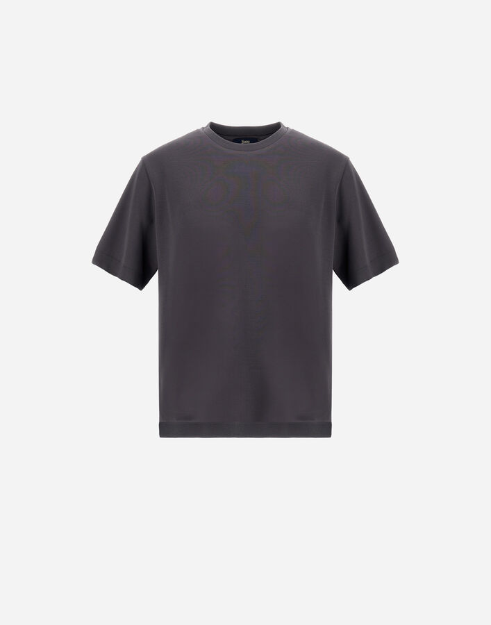 Herno JERSEY KNIT EFFECT T-SHIRT Dark Grey JG000206U520599460