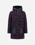 Herno PARKA IN OPERATED TWEED AND NYLON ULTRALIGHT Blue/Beige PI002136D127539221