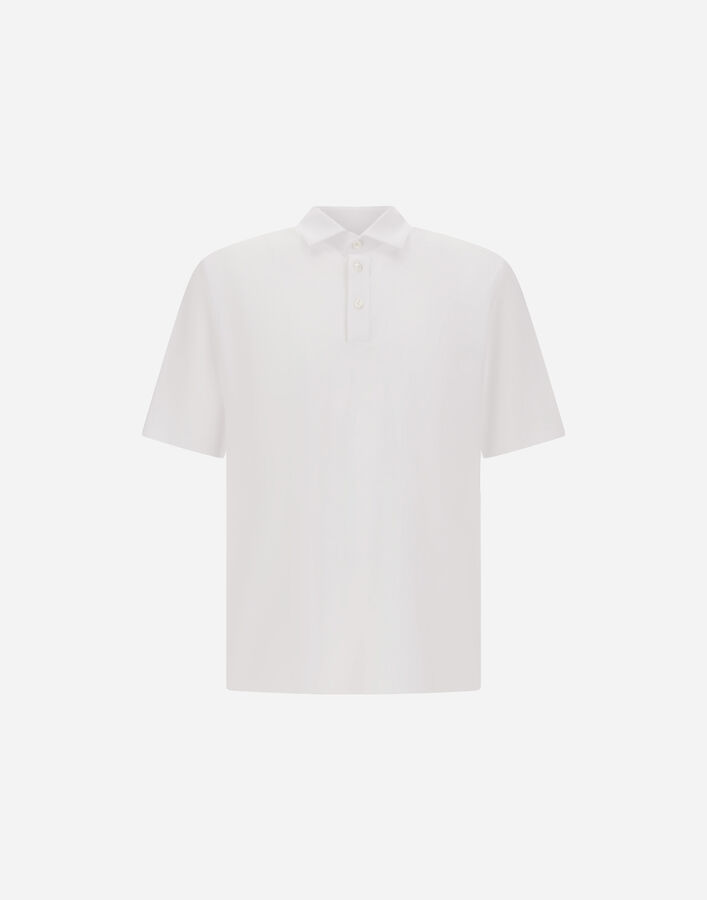Herno SPRING ULTRALIGHT SCUBA POLO SHIRT White JPL00138U12509S1000