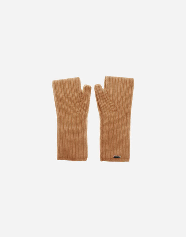 Herno GLOVES IN COB STITCH CARDED WOOL Camel MANIC007D700482157