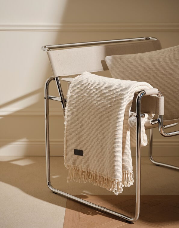 Herno HERNO HABITA BOUCL&Eacute; BLANKET Natural HOLIDAYBLANKETCOTONE011100