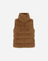 Herno VEST IN LADY ALTERNATIVE FUR AND NYLON ULTRALIGHT Camel PI002122D126302157