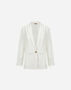 Herno RESORT BLAZER IN CHECK LINEN White GA00010DR171411000