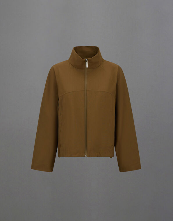 Herno LAMINAR JACKET WITH HIGH COLLAR IN WOOL TOUCH Olive Green GI00146DL128477305