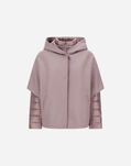 Herno RESORT CAPE IN FELTED WOOL & NYLON ULTRALIGHT Light Lilla PI00154DR333724400