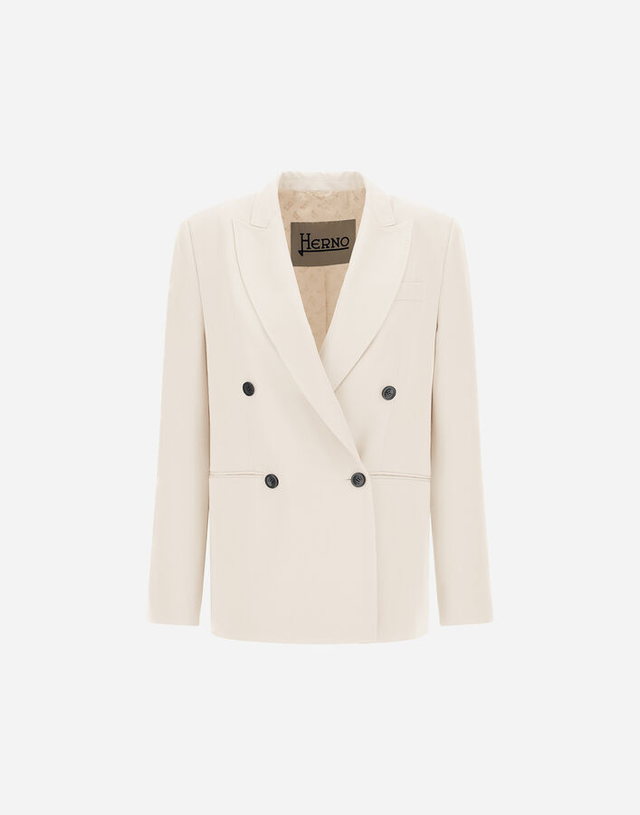 Herno FLAWLESS WOVEN BLAZER Grey Pearl GA000330D127189402