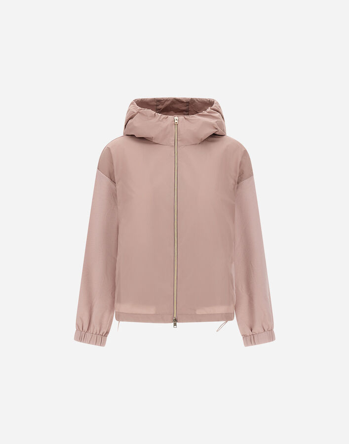 Herno JACKET IN FRESH STRETCH VISCOSE AND NEW TECHNO TAFFETA Powder Pink MC000190D760604035