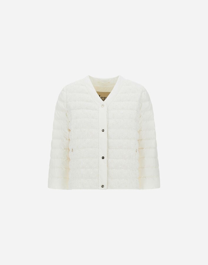 Herno CAPE IN 3D TWEED Ivory PI002212D132891200