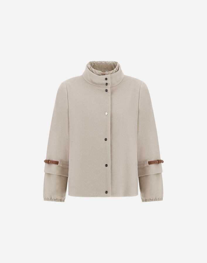 Herno CAPE IN NEW CASHMERE AND CHANGING NYLON Chantilly GA0001DNW381031985