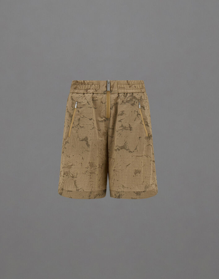 Herno LAMINAR SHORTS IN WATER JACQUARD Camel PT00060DL12855J2154