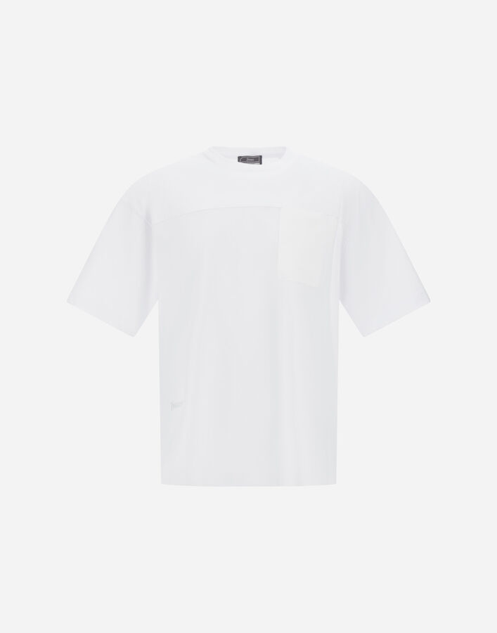 Herno T-SHIRT IN COMPACT JERSEY AND NYLON MAESTRO White JG000275U520001000