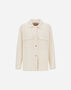 Herno RESORT SHACKET IN DOUBLE FACED PURE WOOL Natural GI00046DR334491100
