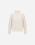 Herno RIBBED & BRAIDED MERINO WOOL JUMPER White ML000053D703051000