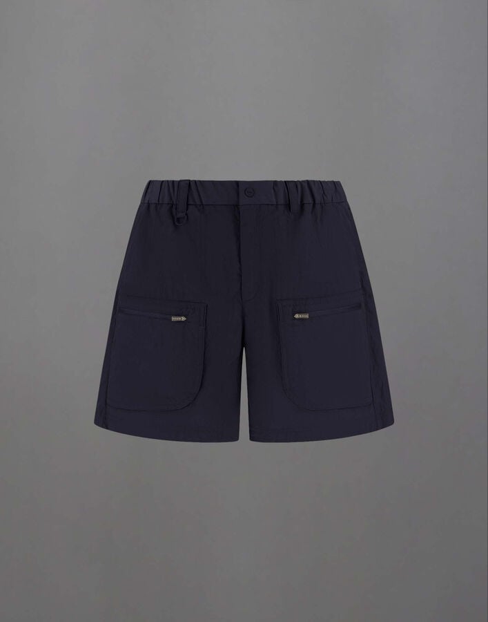 Herno LAMINAR SHORTS IN TECH-CRINKLE Blue PT00071UL128279201
