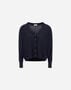 Herno CARDIGAN IN BASIC MERINO WOOL Dark Blue MC000184D701659290