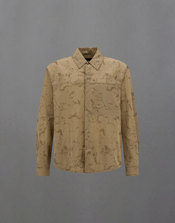 Herno LAMINAR SHACKET IN WATER JACQUARD Camel CM00013UL12855J2154