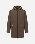 Herno RESORT PARKA IN TRAVEL NYLON PONENTE Dark Taupe PA00030UR12387SZ2700