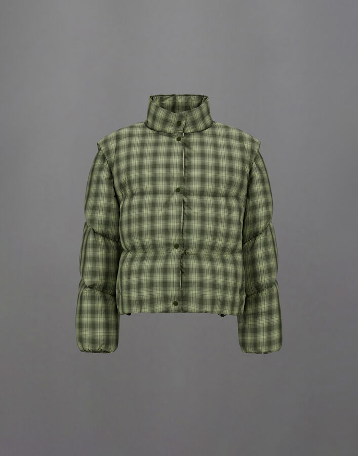 Herno LAMINAR JACKET IN CHECK WOVEN Sage PI00387DL128507270