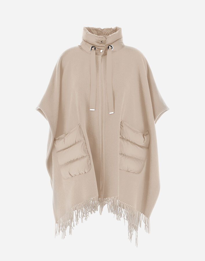Herno RESORT PONCHO IN WARMY & NYLON ULTRALIGHT Chantilly GC00066DR333951982