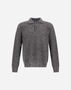 Herno POLO SHIRT IN COB STITCH ALPACA WOOL Grey MPL00004U703129460