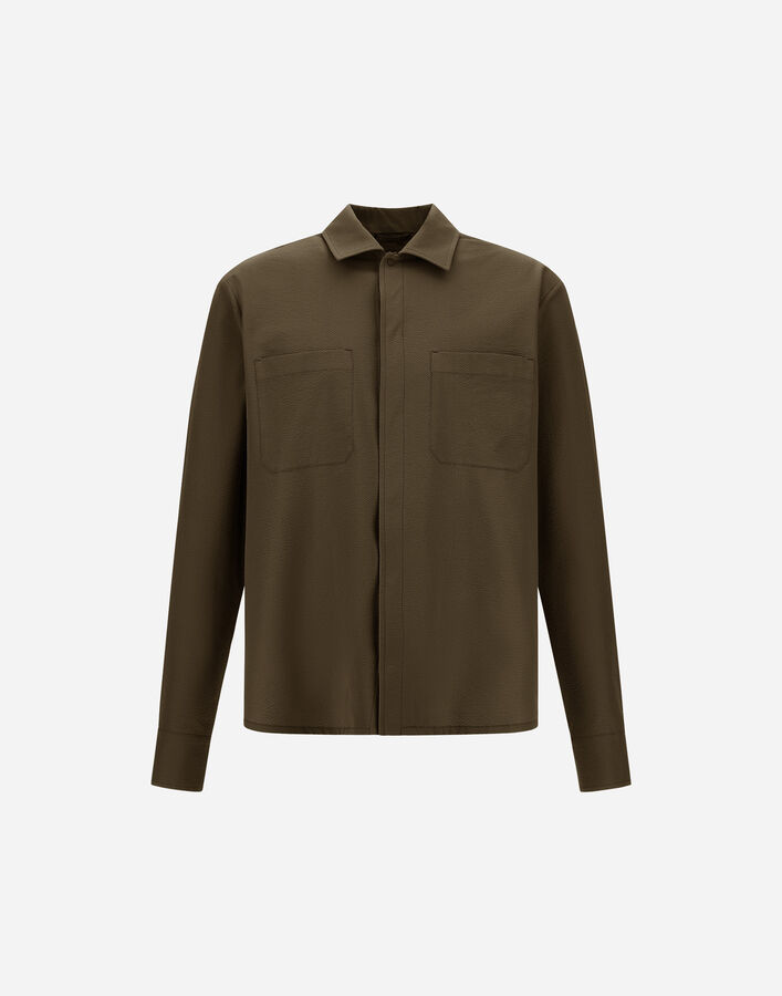 Herno SEER-CREASE SHIRT Military Green CM000020U126847745