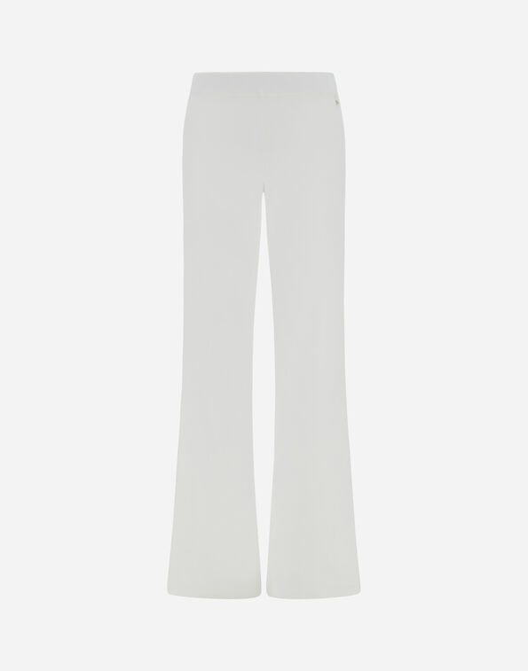 Herno TROUSERS IN FRESH STRETCH VISCOSE White/Silver PT000199D760641001