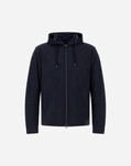 Herno RESORT MELANGE SUEDE EFFECT AND ECOAGE JACKET Navy Blue GI00083UR12729S9200