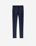 Herno RESORT NEW LINEN TROUSERS Blue/White PT00042UR17105Z9210