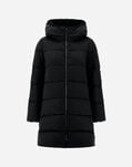 Herno A-SHAPE JACKET IN ARENDELLE AND NEW LADY FAUX FUR Black PI001948D12414Z9300