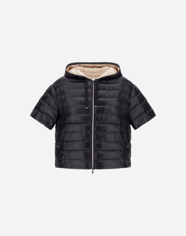 Herno REVERSIBILE JACKET IN NYLON ULTRALIGHT Black/Chantilly PI002222D12017Z9319