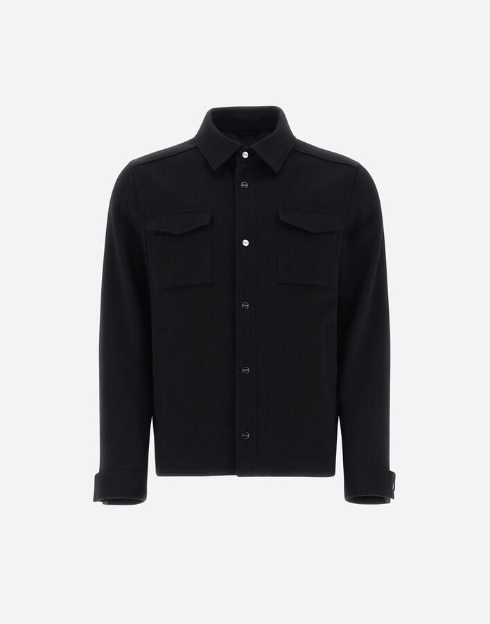 Herno SHIRT IN NEW WOOL CASHMERE Black GI000312U333189300