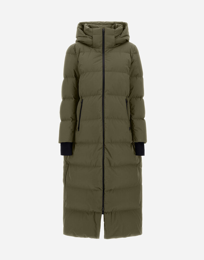 Herno LONG JACKET IN 2-LAYER WINDSTOPPER Green PI002046D128407400