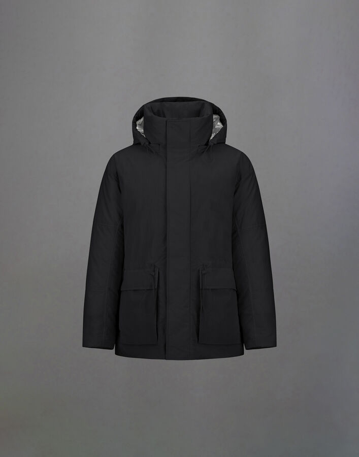 Herno LAMINAR PARKA IN CRINKLE METALLIC Black PI00374UL128399300