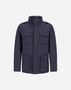 Herno FIELD JACKET IN CRINKLEÂ NYLON Navy Blue FI000134U132719200