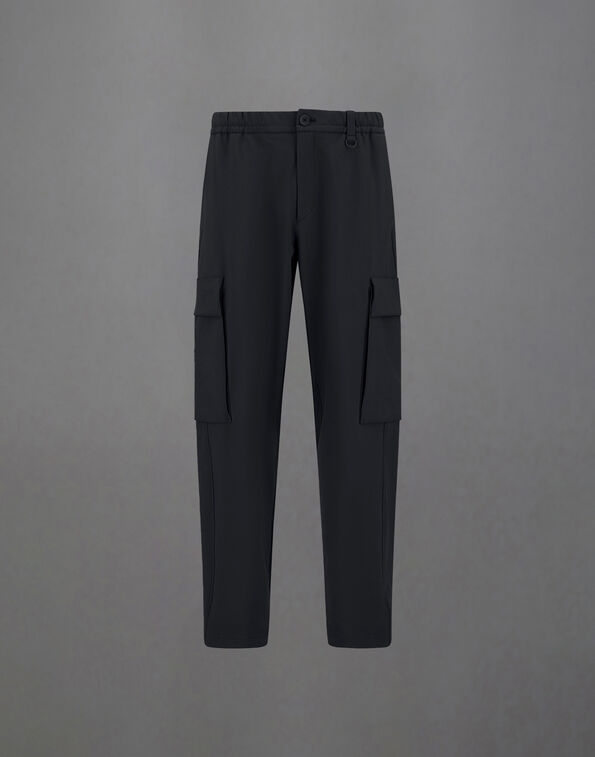 Herno LAMINAR CARGO TROUSERS IN COMFORT TECH Black PT00061UL12846S9300