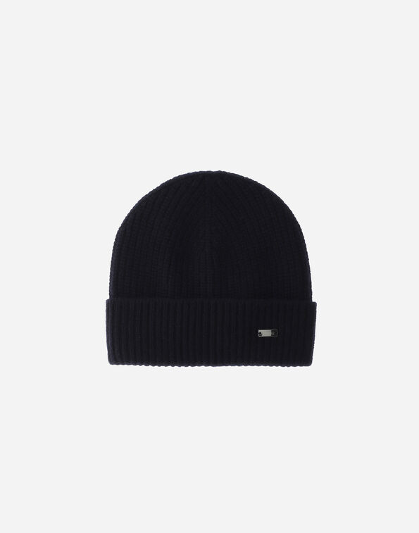 Herno BEANIE IN PURE CASHMERE Dark Blue BER00027U710399290